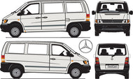 Mercedes Vito 2000 to 2004 -- SWB-WIndows Van