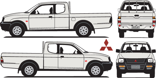 Mitsubishi Triton 2000 to 2007 -- Club Cab - Pickup ute