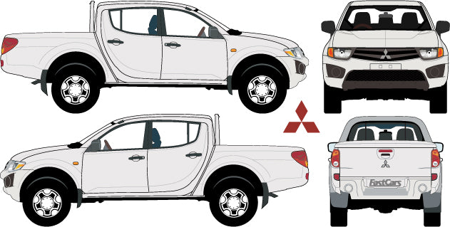 Mitsubishi Triton 2010 to 2015 -- Double Cab ute