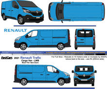 Load image into Gallery viewer, Renault Trafic 2021 to 2022 -- LWB Black Trim Barn Doors
