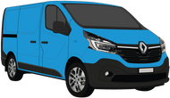 Renault Trafic 2021 to 2022 -- LWB Colour Coded Lift Up Tailgate