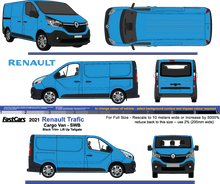 Load image into Gallery viewer, Renault Trafic 2021 to 2022 -- SWB Black Trim Lift Up Tailgate
