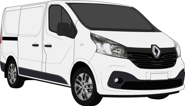 Renault Trafic 2015 to 2021 -- SWB van - Barn Doors --  Fully Colour Coded