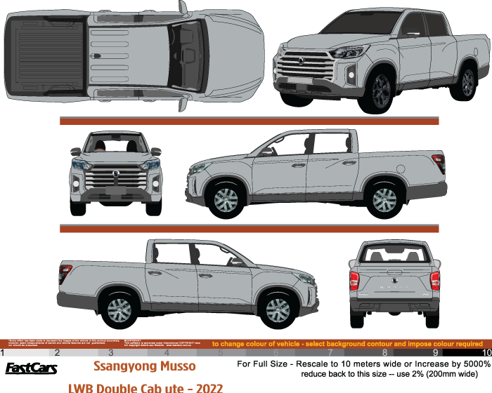 Ssangsong Musso 2022 to Current -- LWB Double Cab ute – FastCars ...