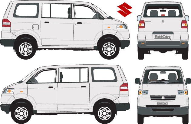 Suzuki APV 2007 to 2017 -- APV van โ FastCars Vehicle Templates