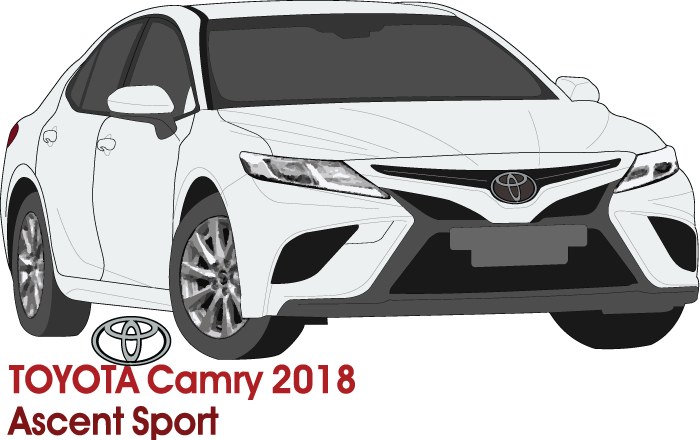 Toyota Camry 2018  to 2022 -- Accent Sport