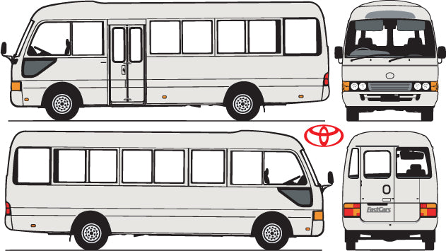 Toyota Coaster 2000 Bus – FastCars Vehicle Templates