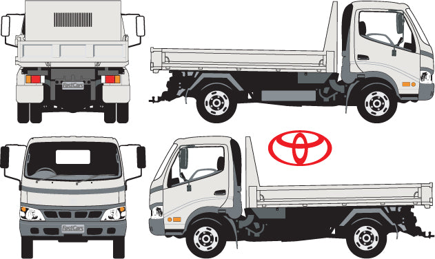 Toyota Dyna 2003 to 2007 -- Single Cab Chassis - regular cab
