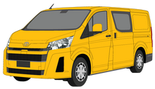 Load image into Gallery viewer, Toyota Hiace 2020 to Current -- LWB - Cargo Van - Colour coded bumpers
