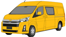 Load image into Gallery viewer, Toyota Hiace 2020 to Current -- Super-LWB Cargo Van - Colour Coded Bumpers

