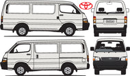 Toyota Hiace 2000 to 2005 -- SWB van