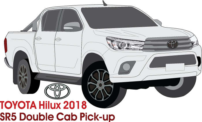 Toyota Hilux Early 2018 to Late 2018 -- Double Cab Pickup ute - SR5