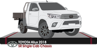 Toyota Hilux Early 2018 to Late 2018 -- Single Cab - Cab Chassis - SR