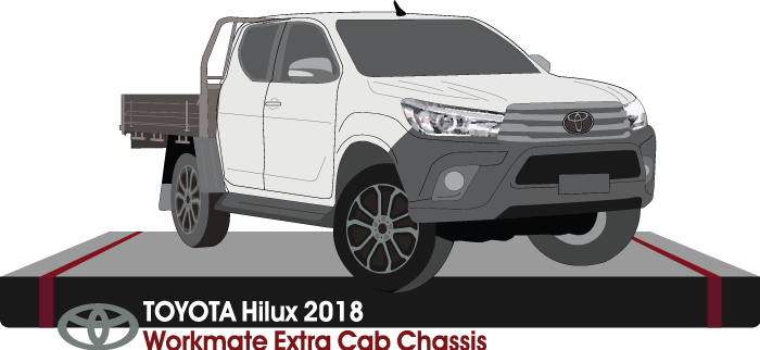 Toyota Hilux  Early 2018 to Late 2018 -- Extra Cab - Cab Chassis - Workmate