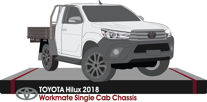 Toyota Hilux early 2018 to Late 2018 -- Single Cab - Cab Chassis - Workmate