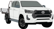 Toyota Hilux 2023 to Current -- SR Double Cab Chassis