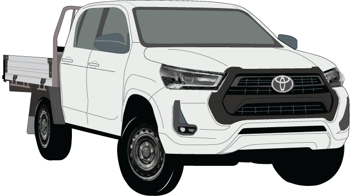 Toyota Hilux 2023 to Current -- Workmate Double CabChassis