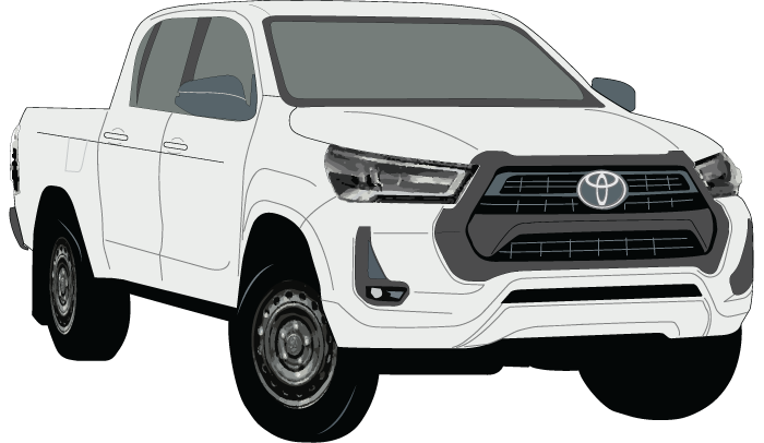 Toyota Hilux 2023 to Current -- WorkMate Double Cab Ute