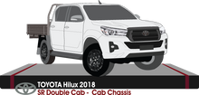Load image into Gallery viewer, Toyota Hilux Late 2018 to 2023 -- Double Cab - Cab Chassis - SR
