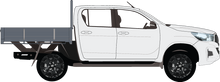 Load image into Gallery viewer, Toyota Hilux Late 2018 to 2023 -- Double Cab - Cab Chassis - SR
