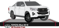 Toyota Hilux Late 2018 to 2023 -- Double Cab Pickup ute  - SR