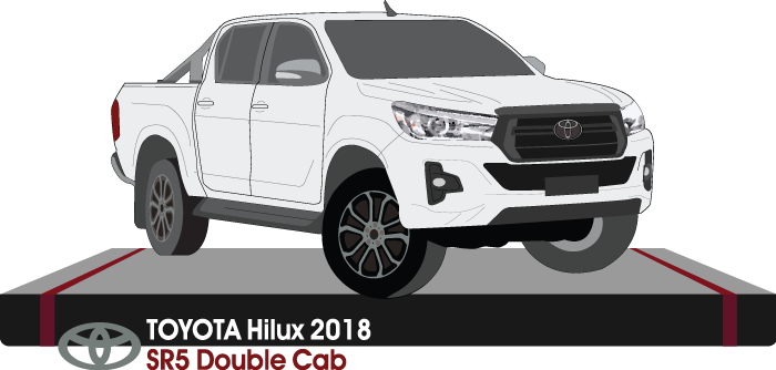 Toyota Hilux Late 2018 to 2023 -- Double Cab Pickup ute SR5