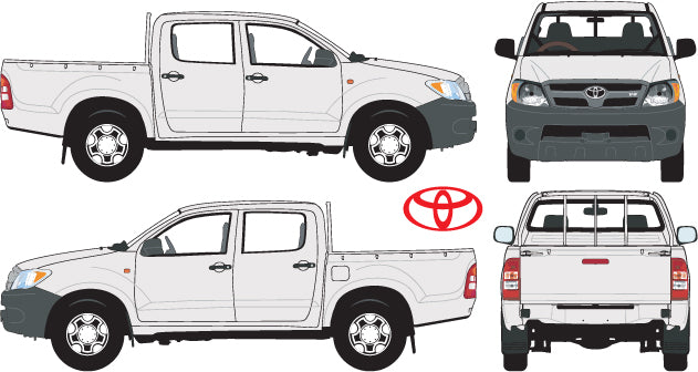 Toyota Hilux 2005 to 2013 -- Double Cab - Pickup Ute