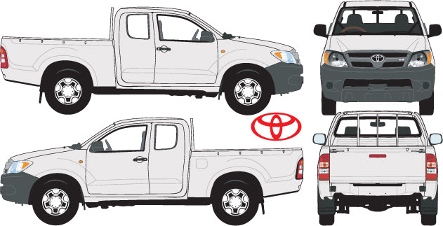 Toyota Hilux 2005 to 2013 -- Extra Cab Pickup Ute