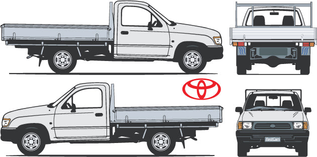 Toyota Hilux 2000 to 2005 -- Single Cab - Cab Chassis