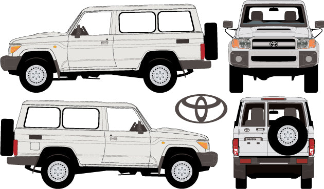 Toyota Landcruiser 2010 to 2017 -- 70 Series Troop Carrier