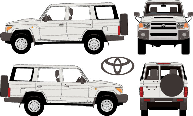 Toyota Landcruiser 2010 to 2017 -- 70 Series WorkMate
