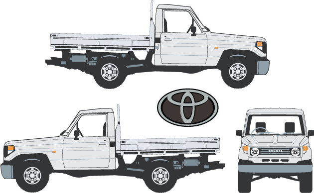 Toyota Landcruiser 1990 to 2010 -- 78 Series Cab Chassis