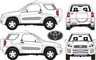 Toyota Rav4 2002 to 2006 -- 3 Door – FastCars Vehicle Templates