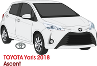 Toyota Yaris 2018 to 2020 -- 5 Door Ascent