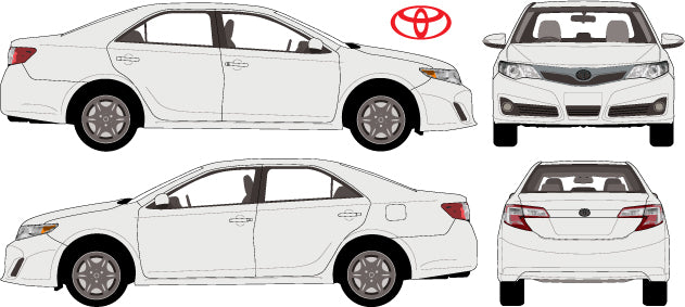 Toyota Camry 2013 to 2015 -- Atara Sedan
