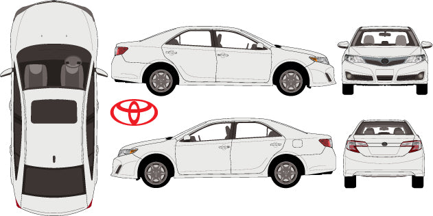 Toyota  Camry 2015 to 2016 -- Atara Sedan