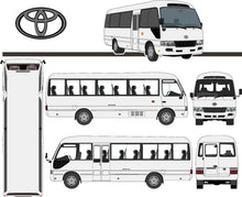 Load image into Gallery viewer, Toyota Coaster 2014 to 2017 -- Standard Bus
