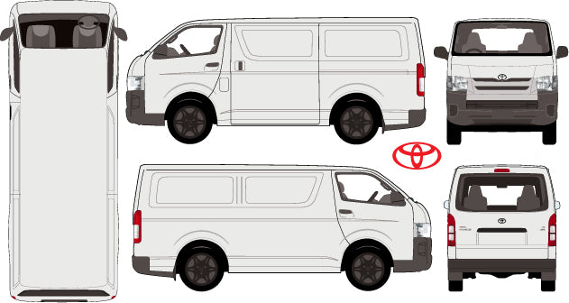 Toyota Hiace 2015 to 2017 -- LWB van