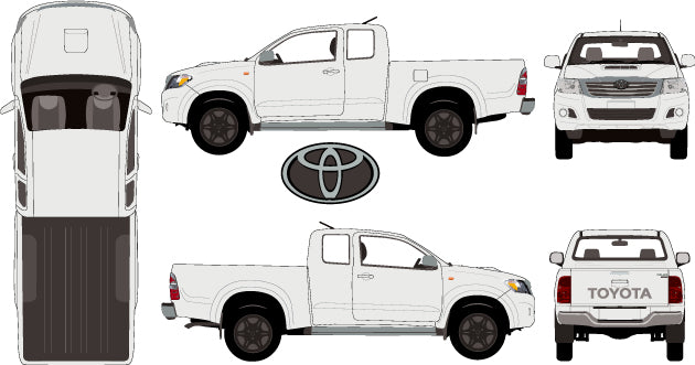Toyota Hilux 2015 to 2017 -- Extra Cab - SR5 Pickup Ute