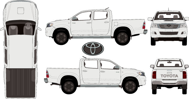 Toyota Hilux 2015 to 2017 -- Double Cab -- SR5 Pickup Ute