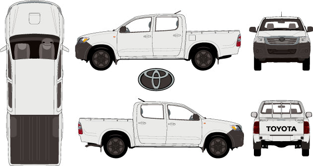 Toyota Hilux 2015 to 2017 Double Cab -- WorkMate Pickup Ute