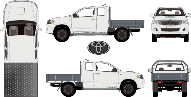 Toyota Hilux 2015 to 2017 -- Extra Cab - SR Cab Chassis