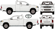 Toyota Hilux 2013 to 2015 -- Extra Cab - SR5 4X4 Pickup Ute