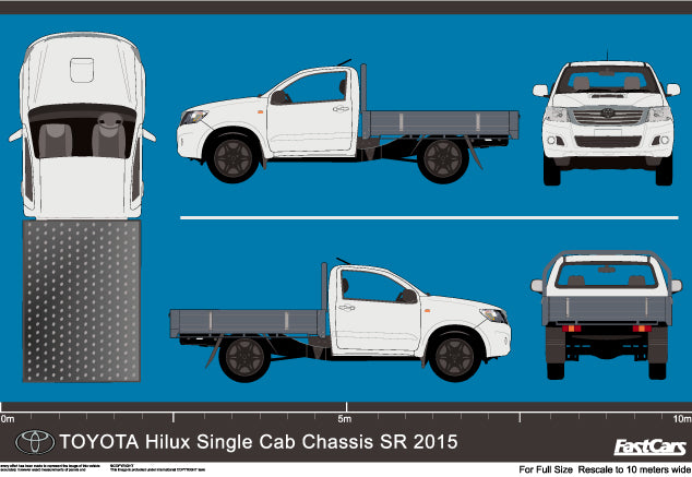 Toyota Hilux 2015 to 2017 -- Single Cab - SR Cab Chassis