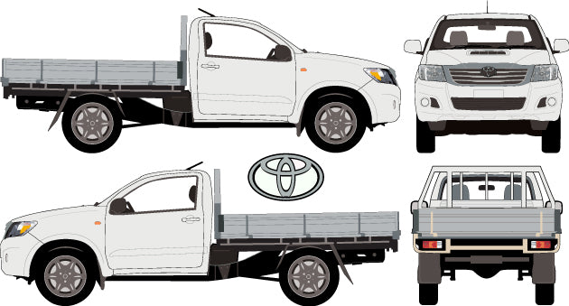 Toyota Hilux 2013 to 2015 -- Single Cab - WorkMate Cab Chassis 4X4