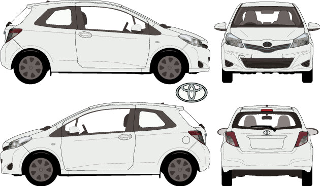 Toyota Yaris 2014 to 2018 -- 3 Door