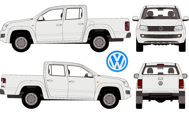 Volkswagen Amarok 2013 to 2015 -- Double Cab - Pickup Ute