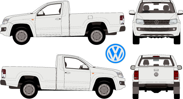 Volkswagen Amarok 2013 to 2015 -- Single Cab - Pickup Ute