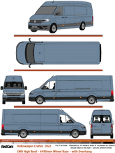Load image into Gallery viewer, Volkswagen Crafter 2022 to Current -- LWB High Roof Extra Overhang

