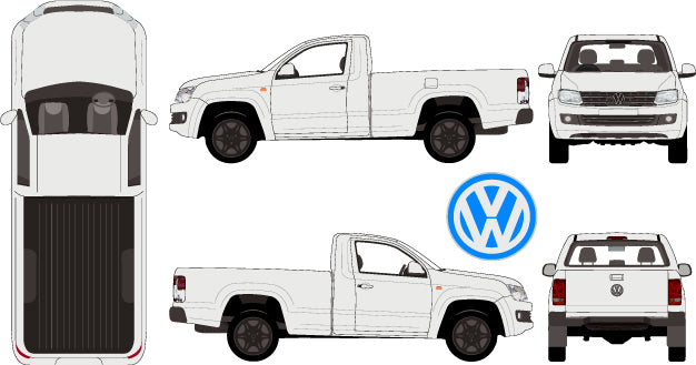 Volkswagen Amarok 2015 to 2017 -- Single Cab - Pickup Ute